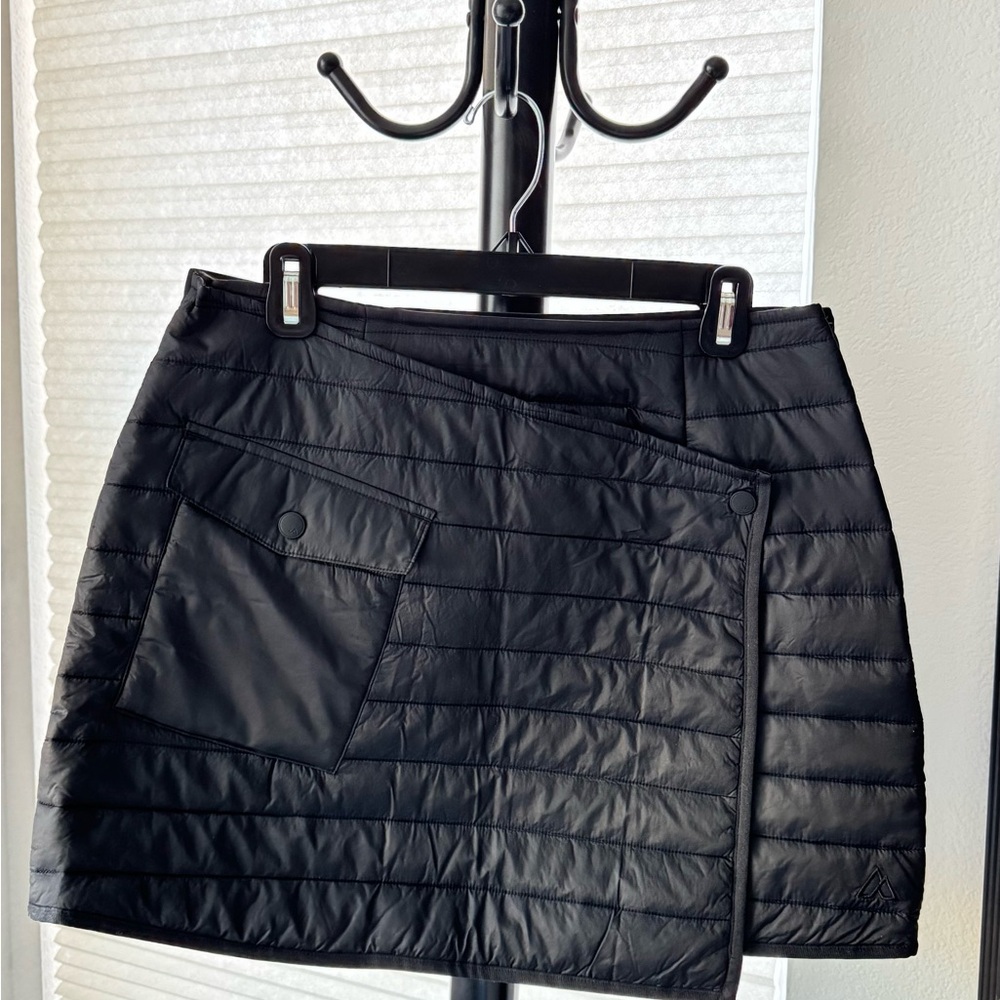 Black Quilted Skirt